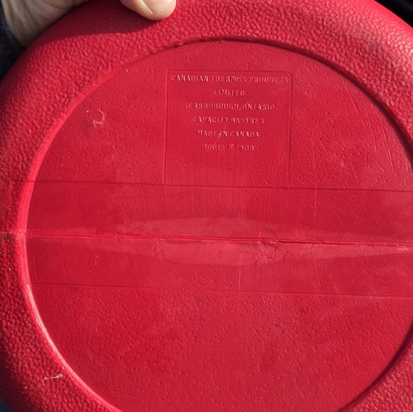 Vintage Thermos 7908 Red White Cooler 2 Gallons/ 8 Liter Water Jug - Picture 4 of 4